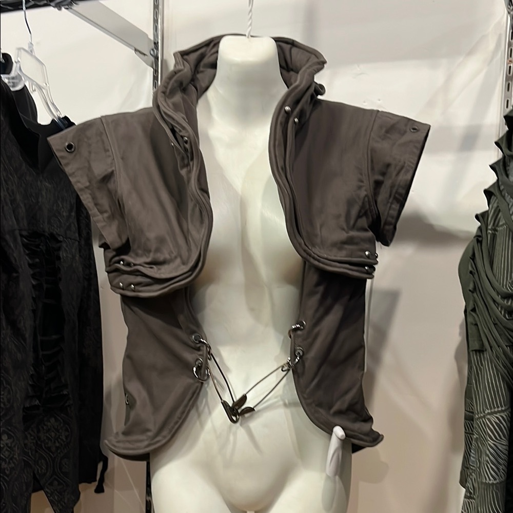 Psylo - Futuristic Mad Max Vest with a double collar